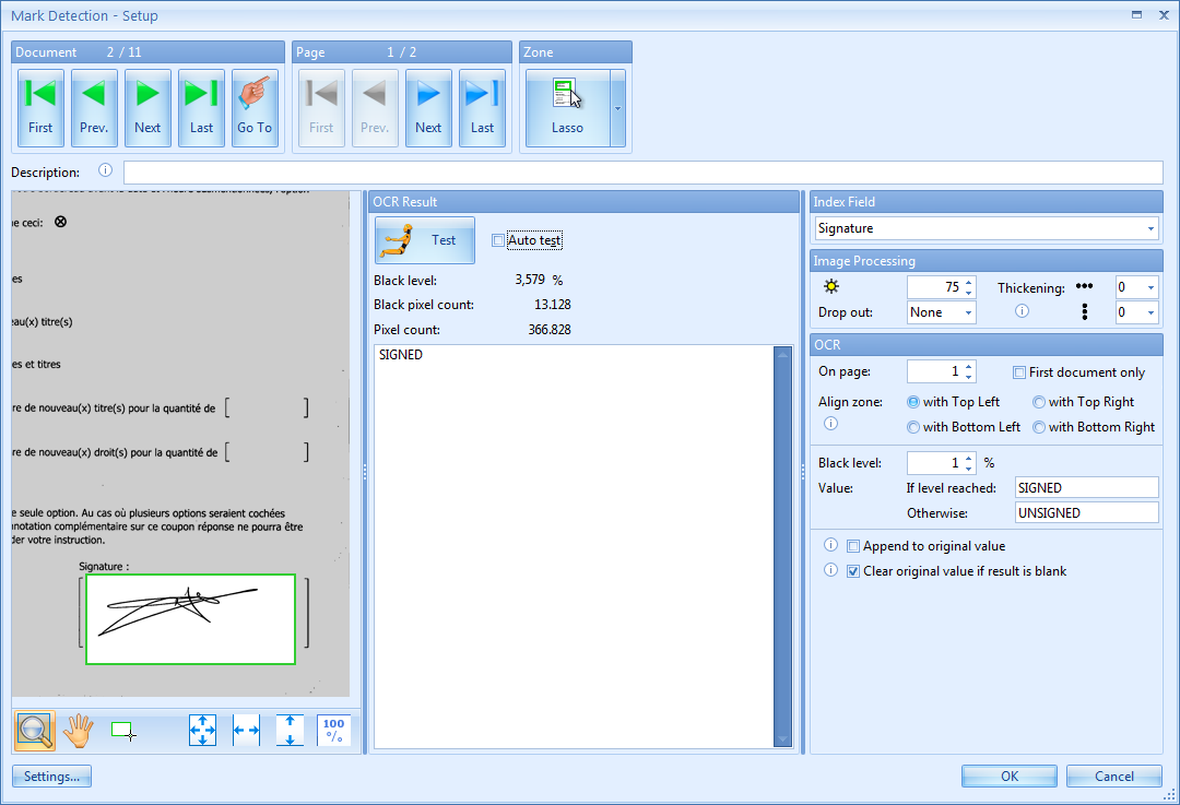 MetaTool Mark Detection setup