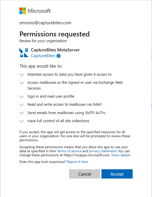 Troubleshoot-Export to Email-Oauth20-manual access rights_2