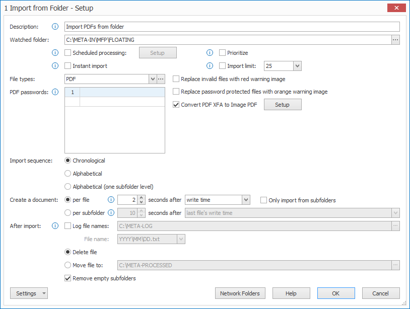020-020_MetaServer_Import from Folder_Setup